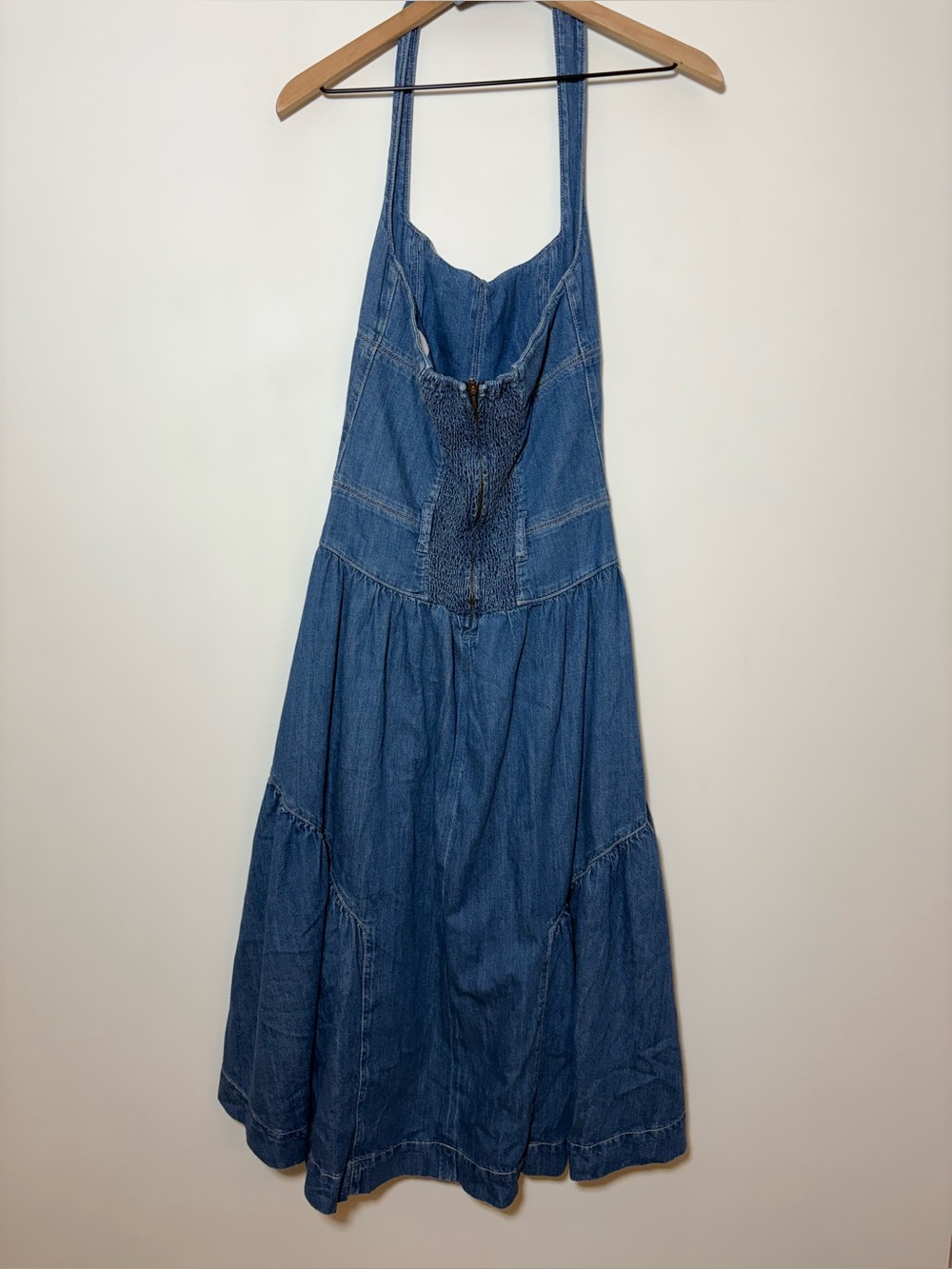 Reformation Lilith Denim Midi-Dress Size 4 - Picture 4 of 7